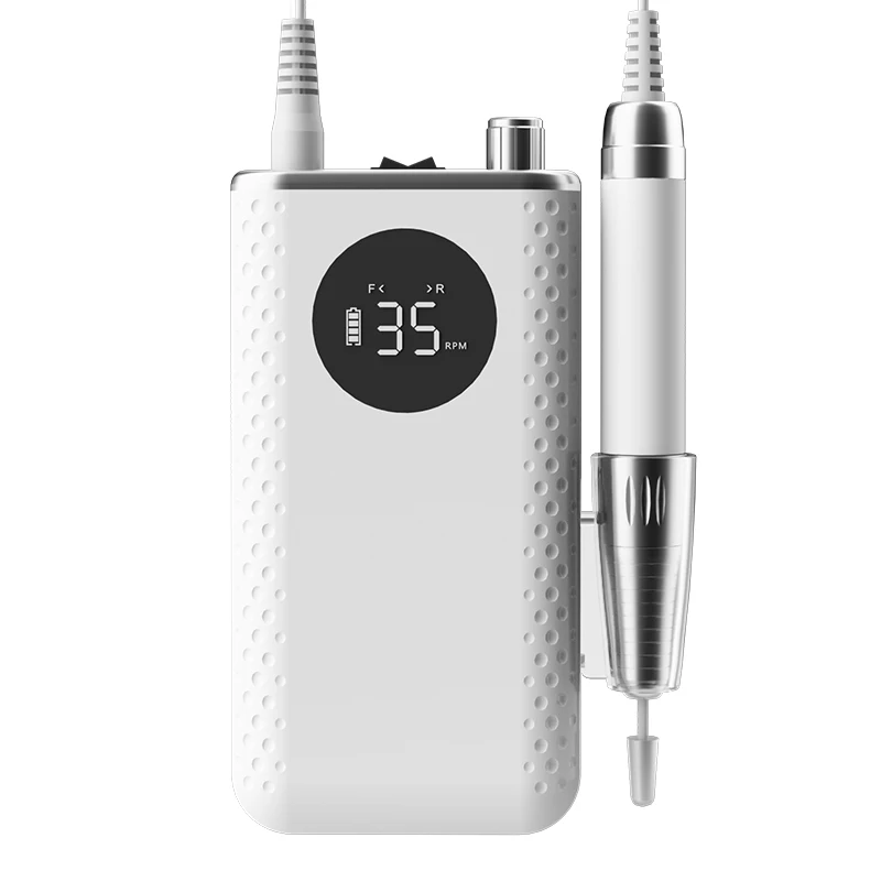 Beauty salon new e file nail drill machine 35000rpm rechargeable electric nail drill