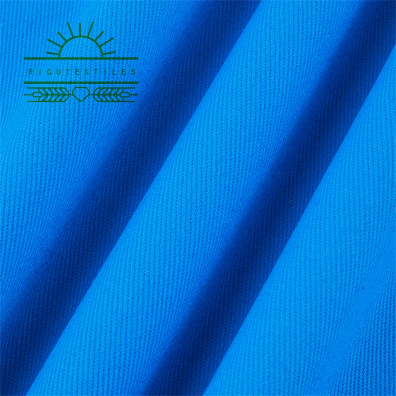 RIGU Textiles Fast delivery cvc tc Cotton Twill Fabric Stocklot A Grade polyester Twill Fabric Stock for Men Uniform Scrubs