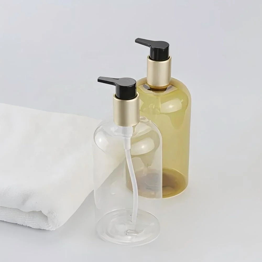 New Design Cosmetic Shampoo Body Wash Shower Gel Essential Oil Plastic Rectangle Soft Touch Squeeze Bottle With Cap 350Ml