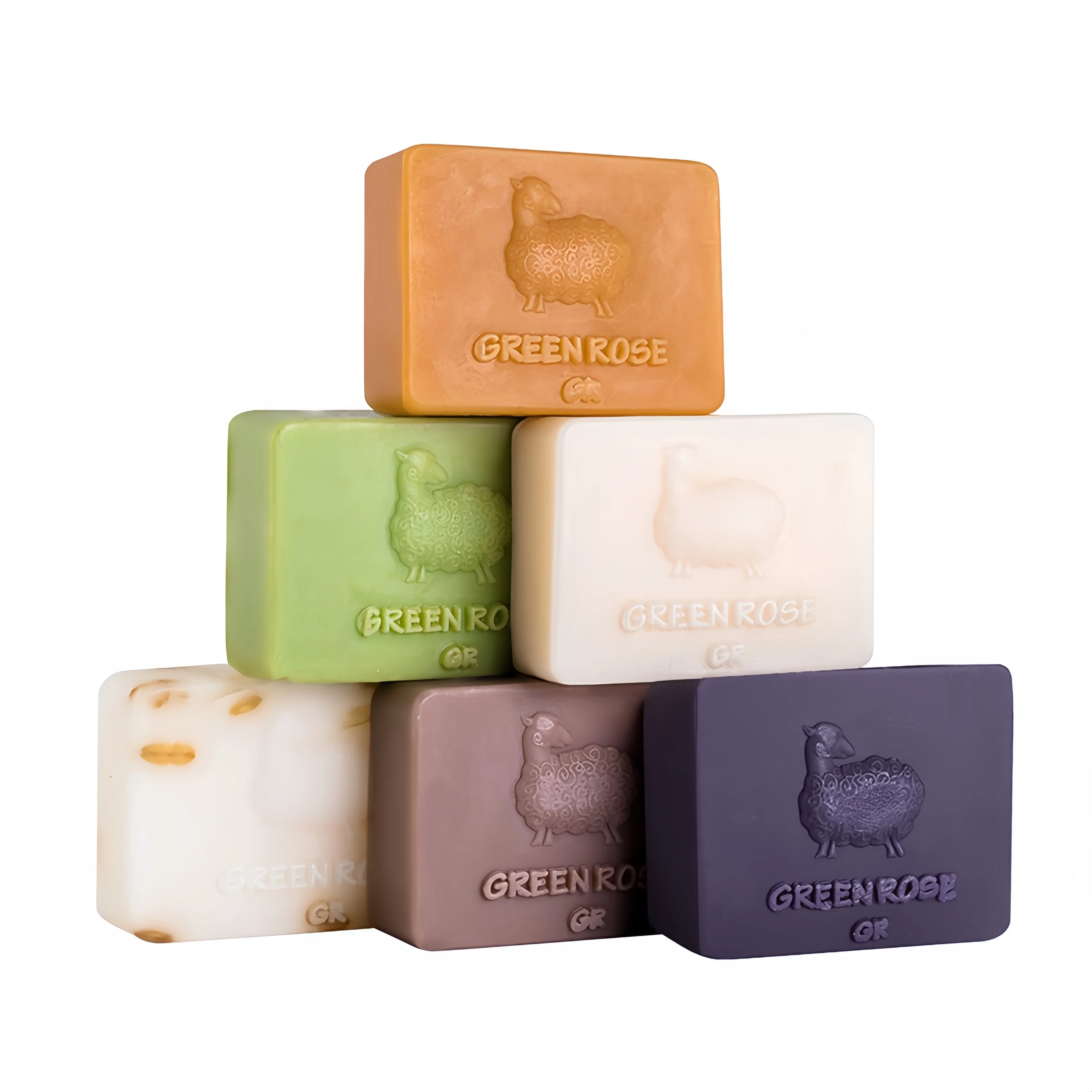 Handmade Organic Goat Milk Soap with Honey Oatmeal Moisturizing Soothing for Sensitive Skin Face Body Cleanser Lavender Soap