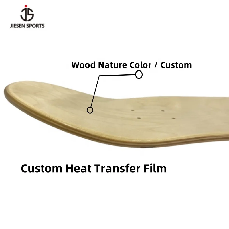 JIESEN Wholesale OEM 31*8 Inch Skateboard China Wood Maple Deck Factory Customized Skateboard  8 8.0 8.25 8.5 Wooden skateboard