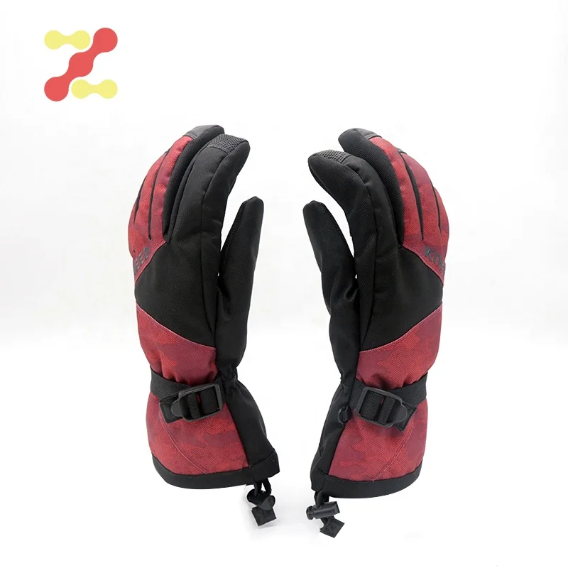 Customized sport snowboard warm snowmobile waterproof winter ski gloves