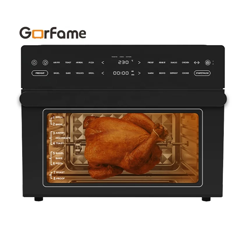 30 liter air circulation MultiFunctional Electric Digital Dual Cook Oil Free Healthy Smart Air Fryer Toaster Oven