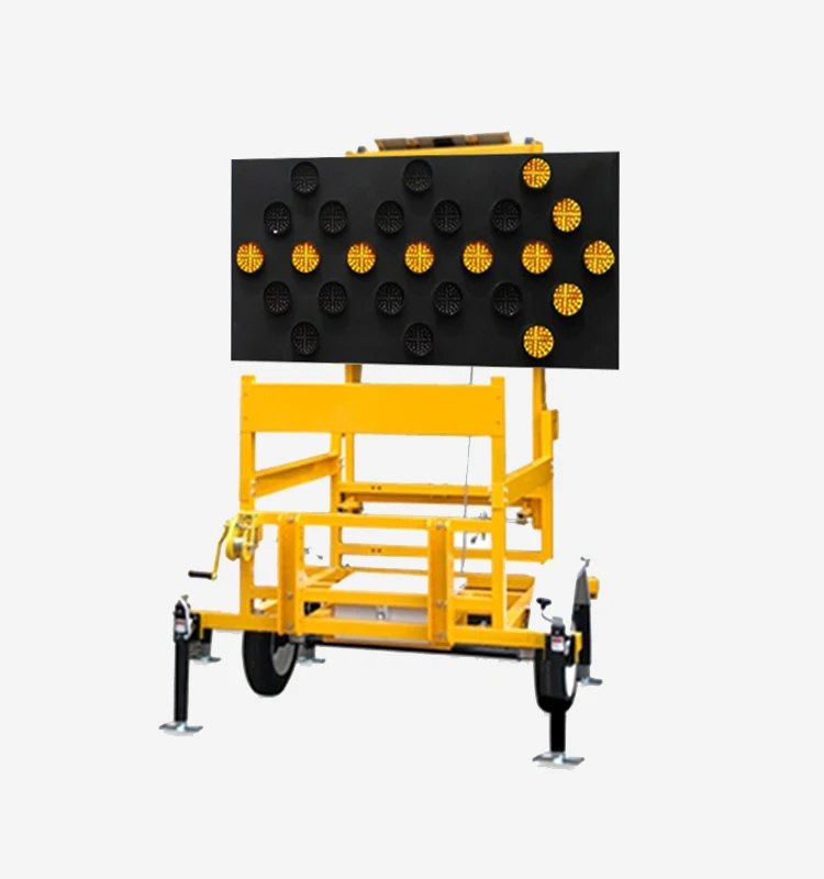 Mobile Traffic Mounted Trailer Led Flashing Arrow Board