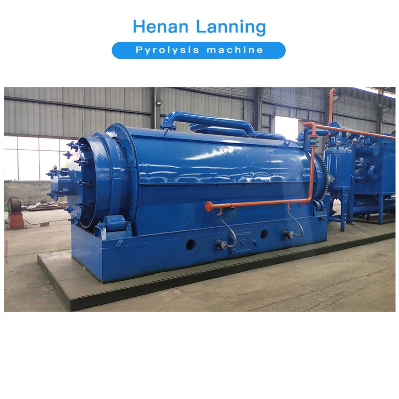 Lanning no pollution mini waste tyre pyrolysis oil refining machine tyre pyrolysis plant