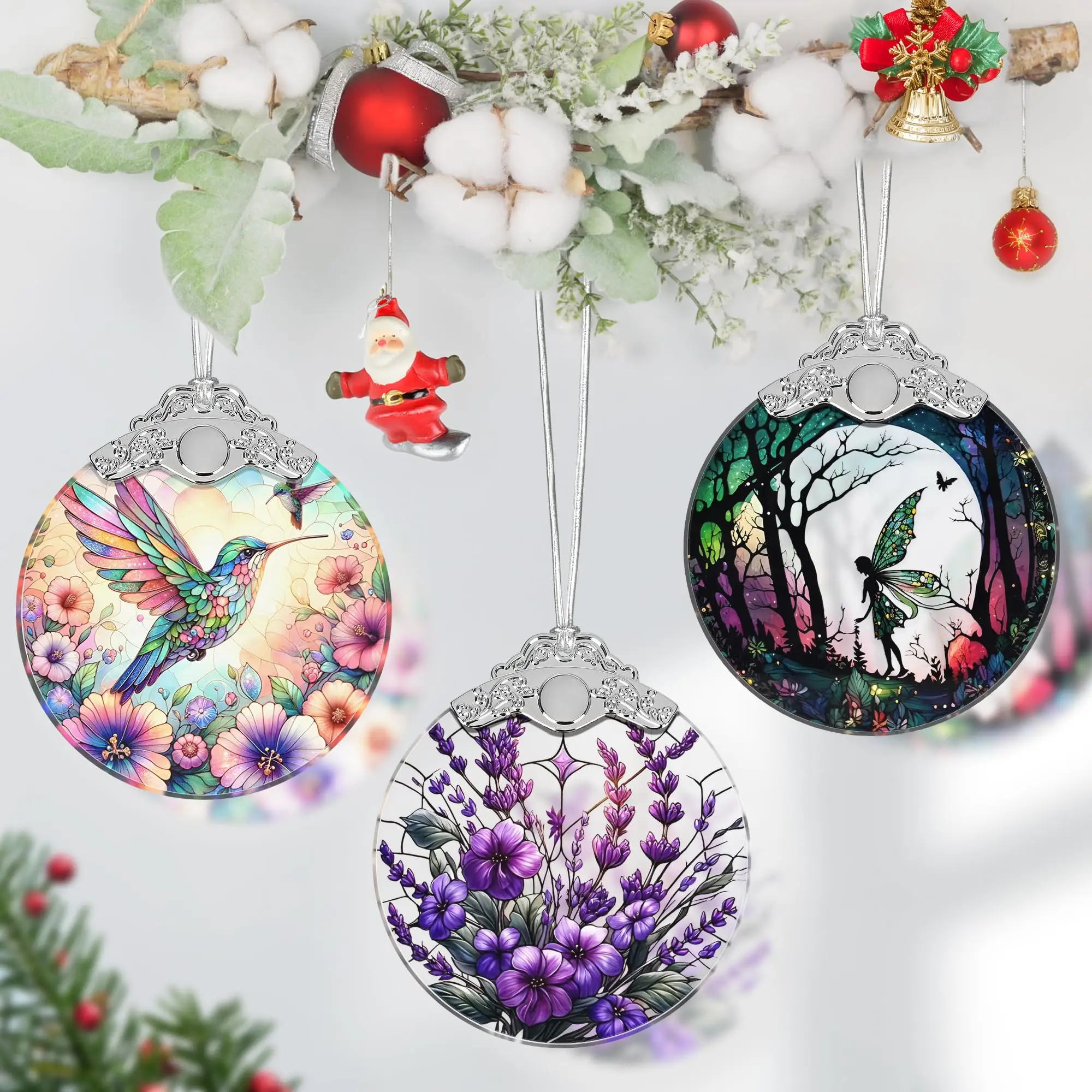 Personalized Engraved LOGO blank crystal ornaments k9 crystal ornament round crystal with 3d pictures