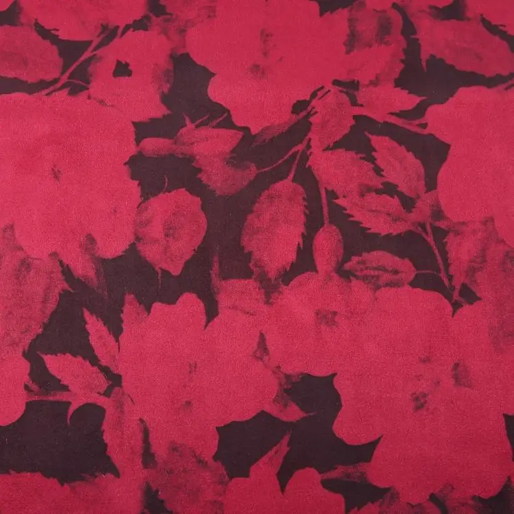 310GSM knitted 95%poly 5%spandex micro elastic interlock printed suede cloth fabric for coat