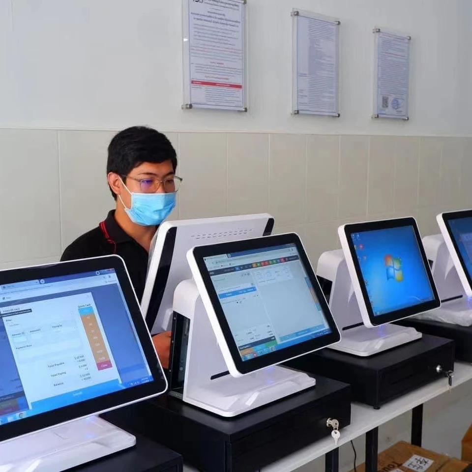 Factory Price All In One Pos 15.6 Inch 1920*1080 True Flat touch Screen Windows Pos System