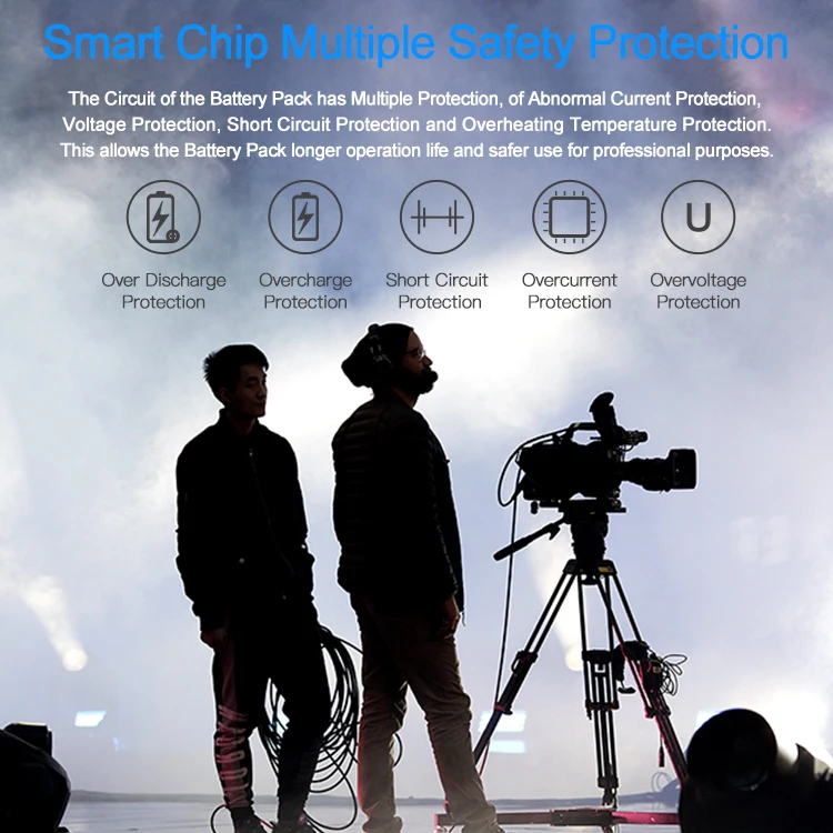 Инновационные 5000mAh 14,8 V 74Wh V Блокировка V Mount батареи на камеру полевые мониторы