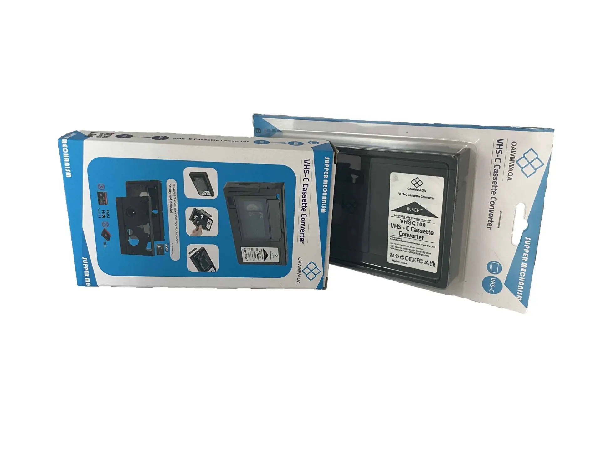 VHS-C Video Cassette Adaptor - NOT COMPATIBLE WITH 8mm/MiniDV/Hi8 Tapes