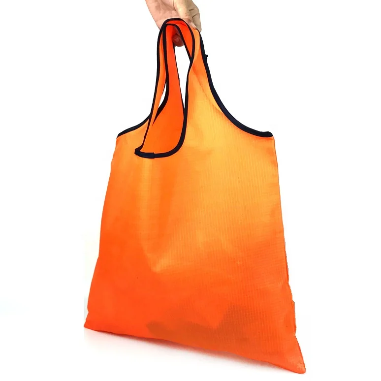 Ball Foldable Shopping Bag Promotional Polyester Foldaway Carrier Bags Bulk Customized Logo