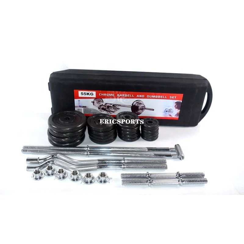 weight china direct factory cheap 50 kg Gym Paint Dumbbell With Boxes