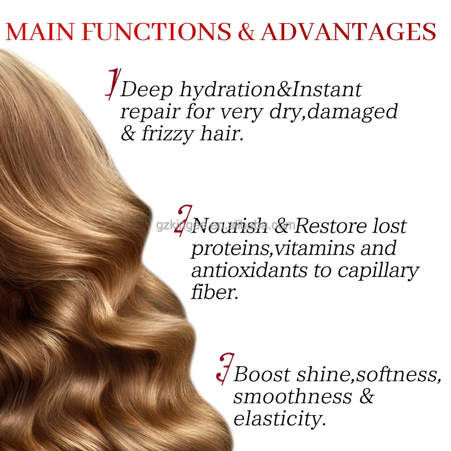 brazilian botox keratin shining nourishing olive oil hair mask moisturizing cream for natural hair treatment