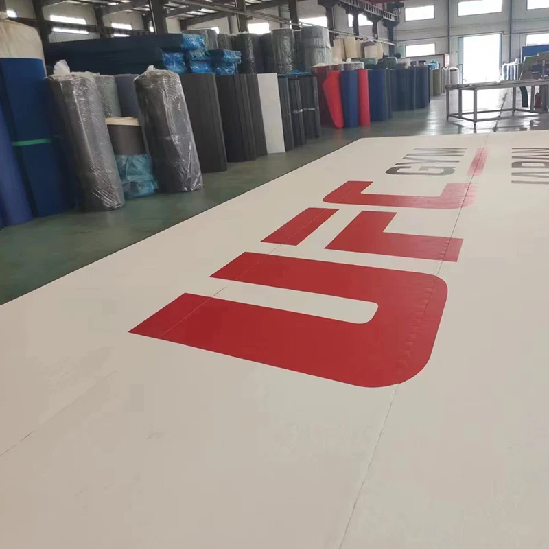 QTMAT Custom Roll out bjj mma mats martial arts cheap wrestling training mats tatami for judo