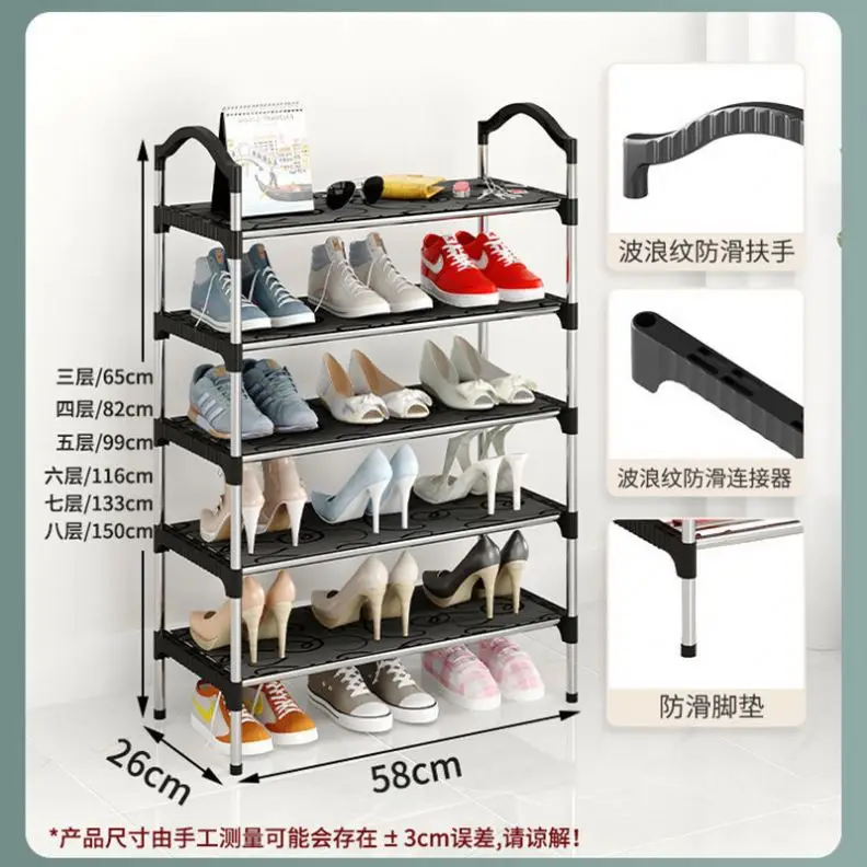 Space Saving Display Wood Foldable 2 Tiers 6 Pair   Wooden Shoe Rack