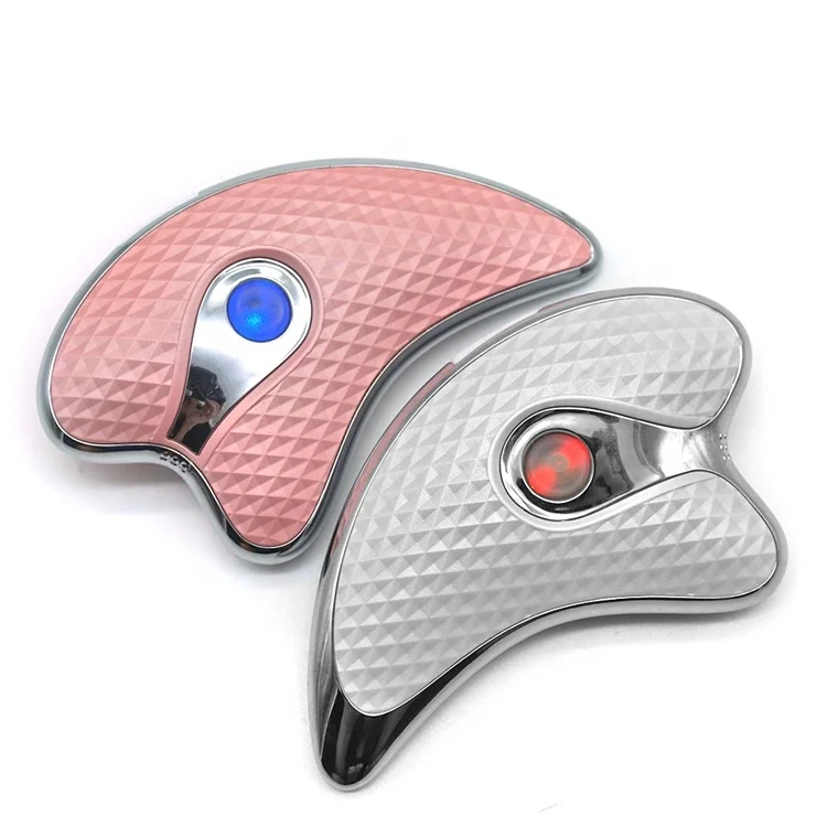  Red Light Blue Facial Massager Electric Scraping Gua Sha for Skin