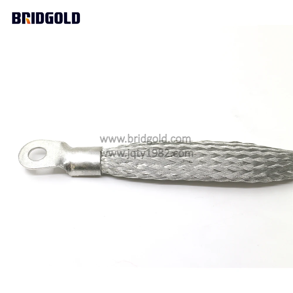 Copper Braided flexible shunt for Lightning protection grounding system