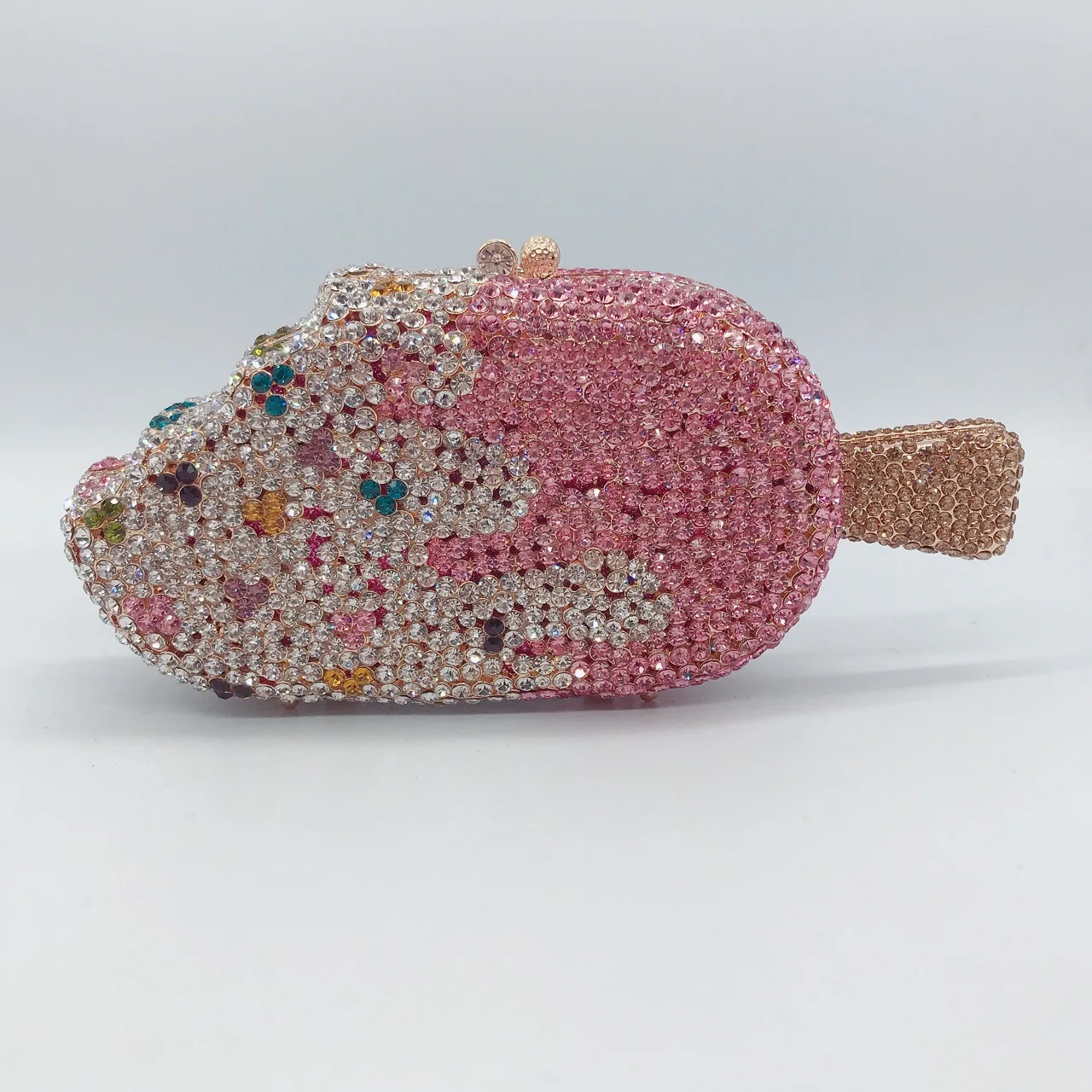 Rhinestone women clutch ice cream purse rhinestone evening bag popsicle ice-cream fashion diamond clutch crystal purses