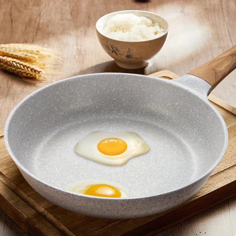 Wholesale Eco-friendly Smokeless Wok Soup Pot Maifan Stone Pots And Pans Premium Die Cast Home Kitchen Non Stick Cookware Set