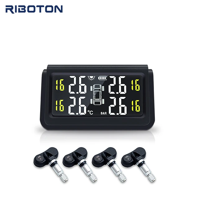 CE RoHS FCC Certified Wireless Tire Pressure Monitoring System C280 Internal Solar&USB Charging TPMS Tyre Pressure Monitoring