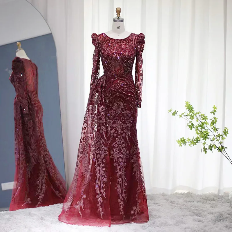 Jancember LSCZ230 Wholesale New Arrival Fashion Elegant Best Quality Full Sleeve Dress Evening Women