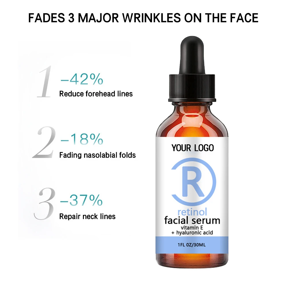 High Quality Private Label ROLANJONA Skin Revitalizer Face Care Moisturizing Anti-wrinkle Firming Vitamin E Retinol Facial Serum