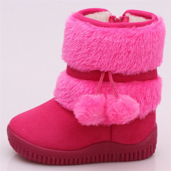 Оптовая продажа, водонепроницаемая модная детская одежда маленького размера, детские зимние сапоги из хлопка