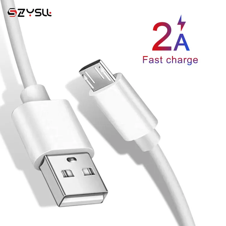 
Wholesale Cheap White USB Cable Fast Charging Micro Cable For Android 
