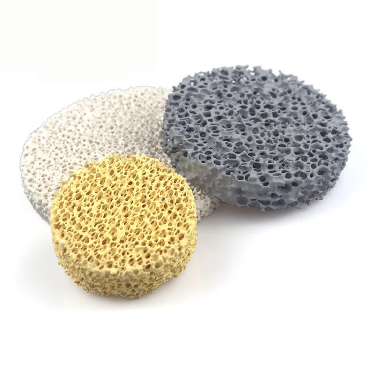 Zirconia Silicon Carbide Alumina ceramic foam filter casting Porous foam ceramic filter
