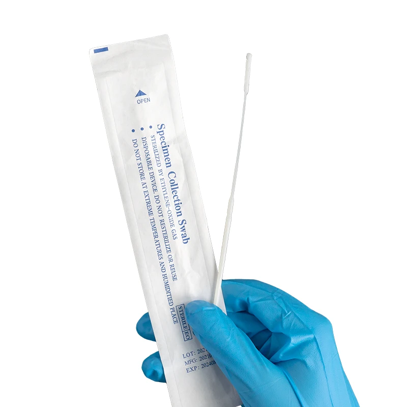 Shenzhen Nasal Swab Transport Nylon Flocked Swab Anterior Sampling Nasal Passages Swab