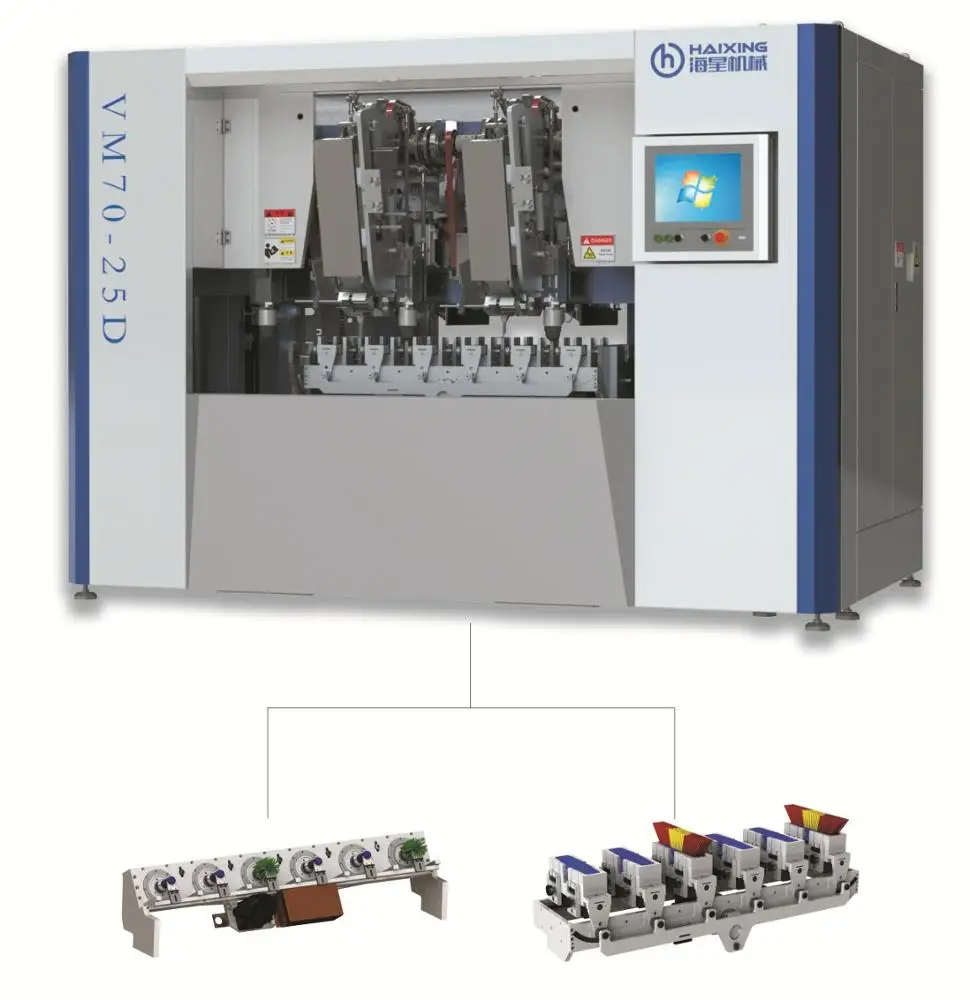 5 Axis 3 Drills and 2 Tufting Tool Machine for Brush Making (drilling and filling) VM70-25D