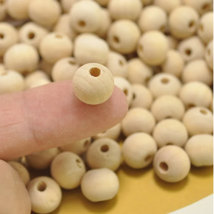 12 мм Вишневый Деревянный Детский аксессуар «сделай сам» Круглые бусины для кормления для ожерелья-прорезывателя