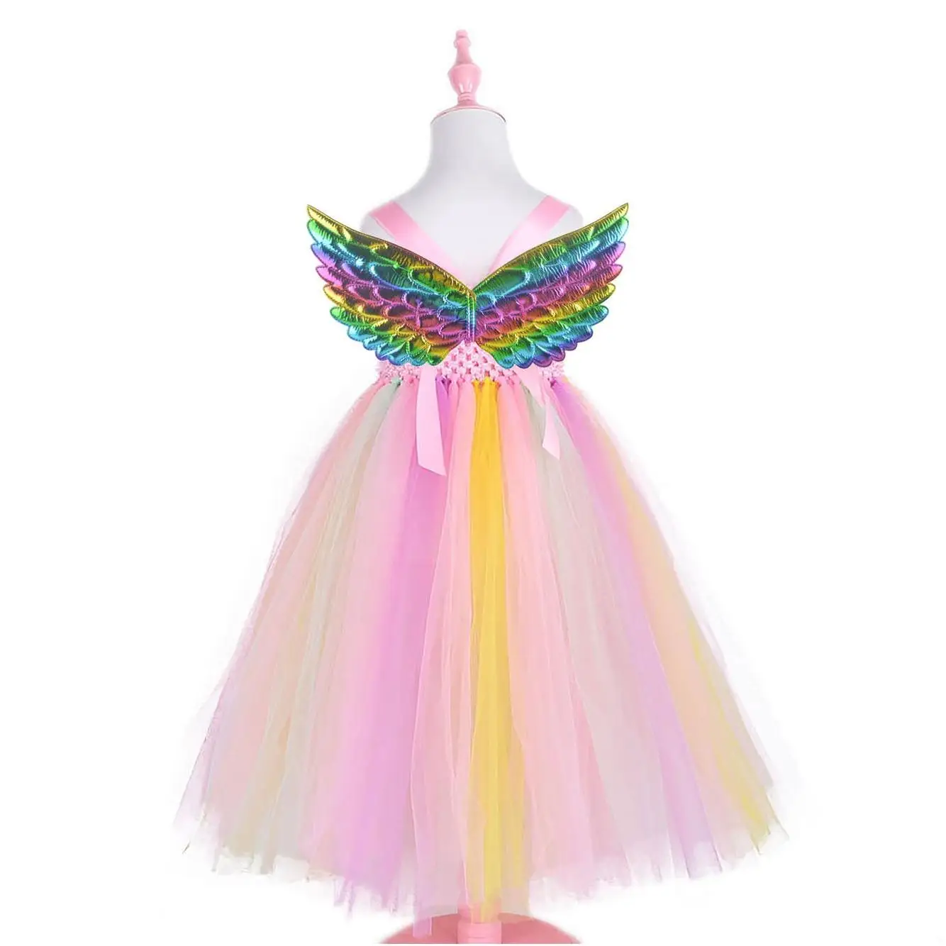 Angel Wings alas de resina Girl Fabric Cape Super Black For Kids Ostrich Sublimation Wing Ornaments Newborn Angel Feather Wings