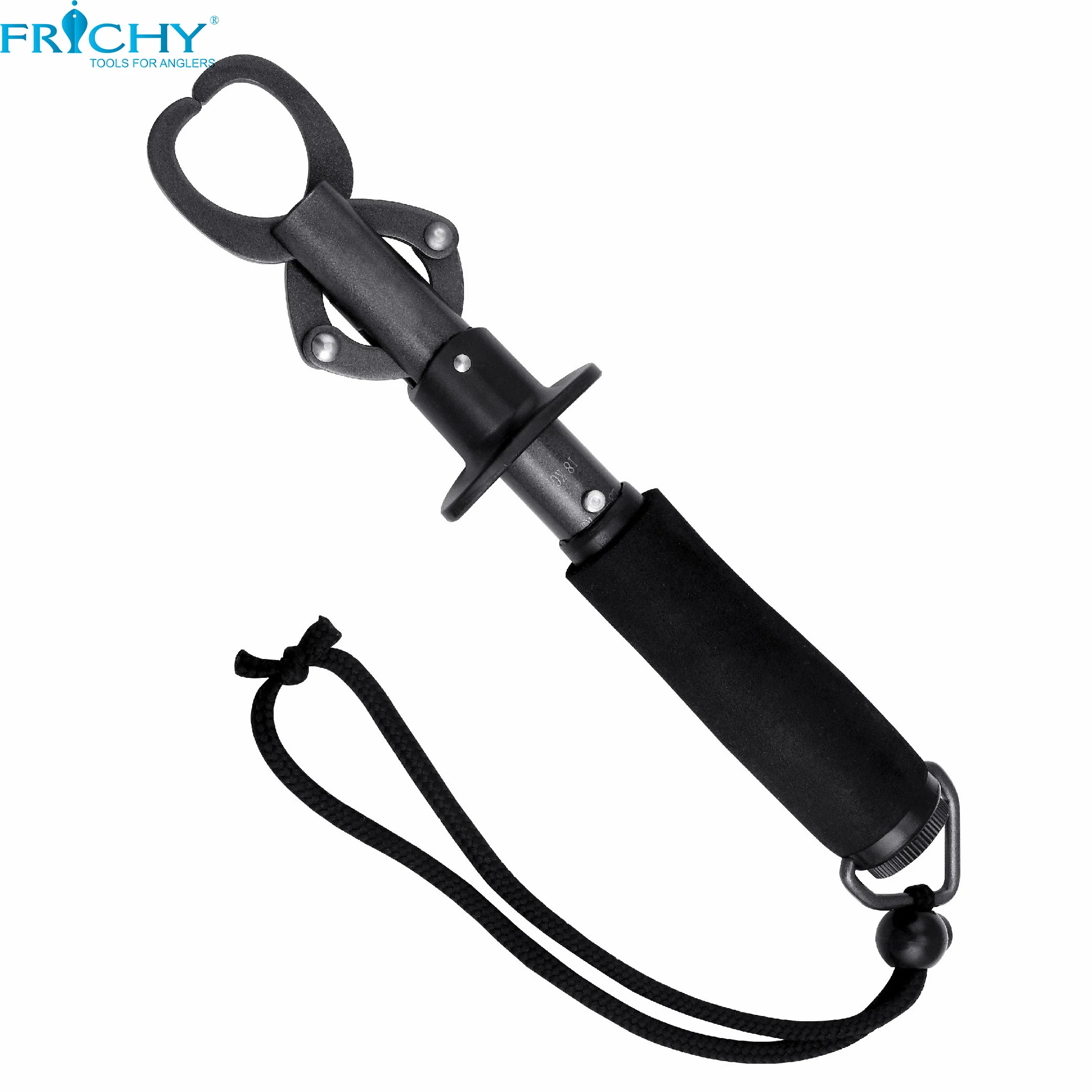 X32 Stainless Steel Fish Lip Gripper Grabber Grip Two-sided Tool Fish Holder with Scale EVA Foam Handle