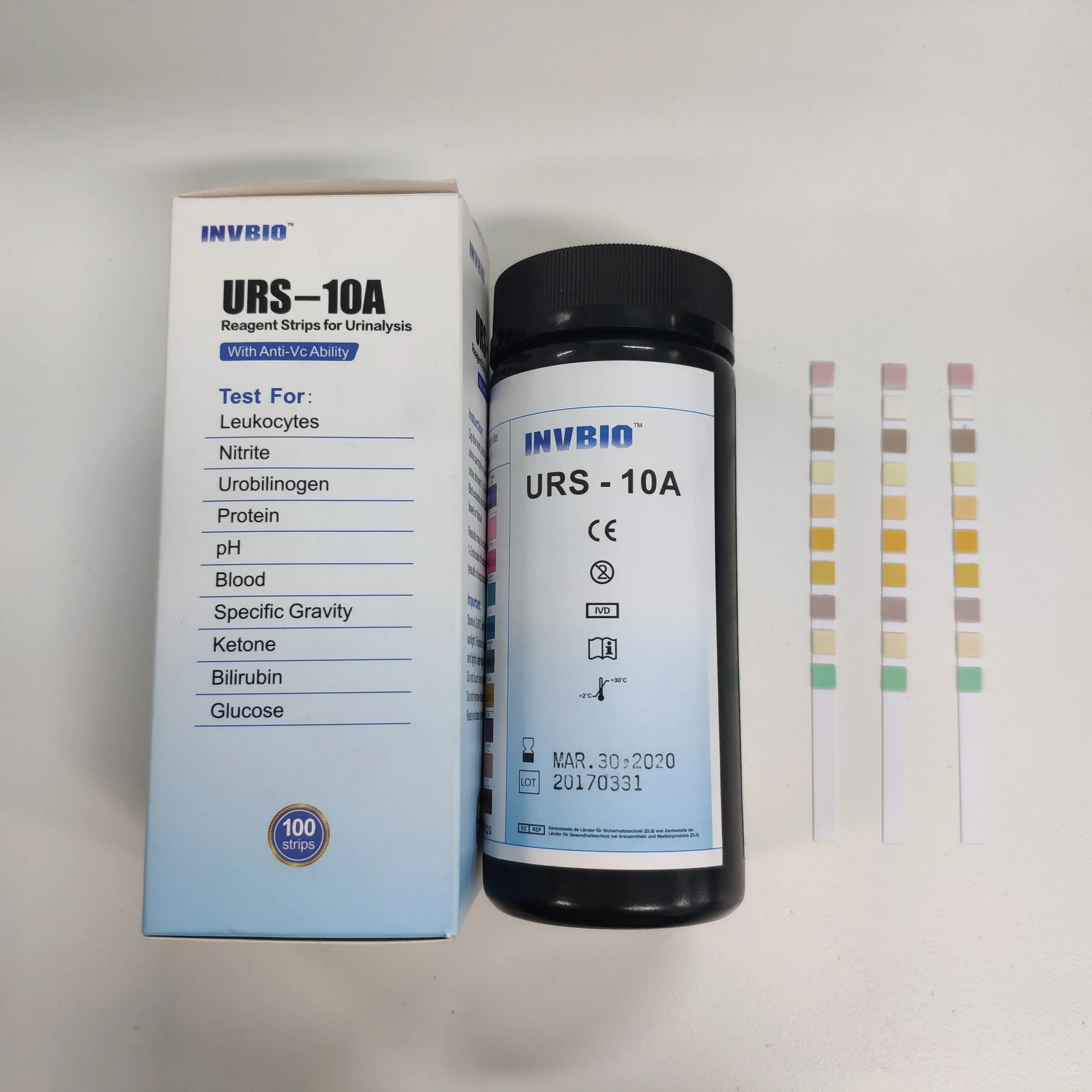 100 test strips glucose urine test strips 9 parameter