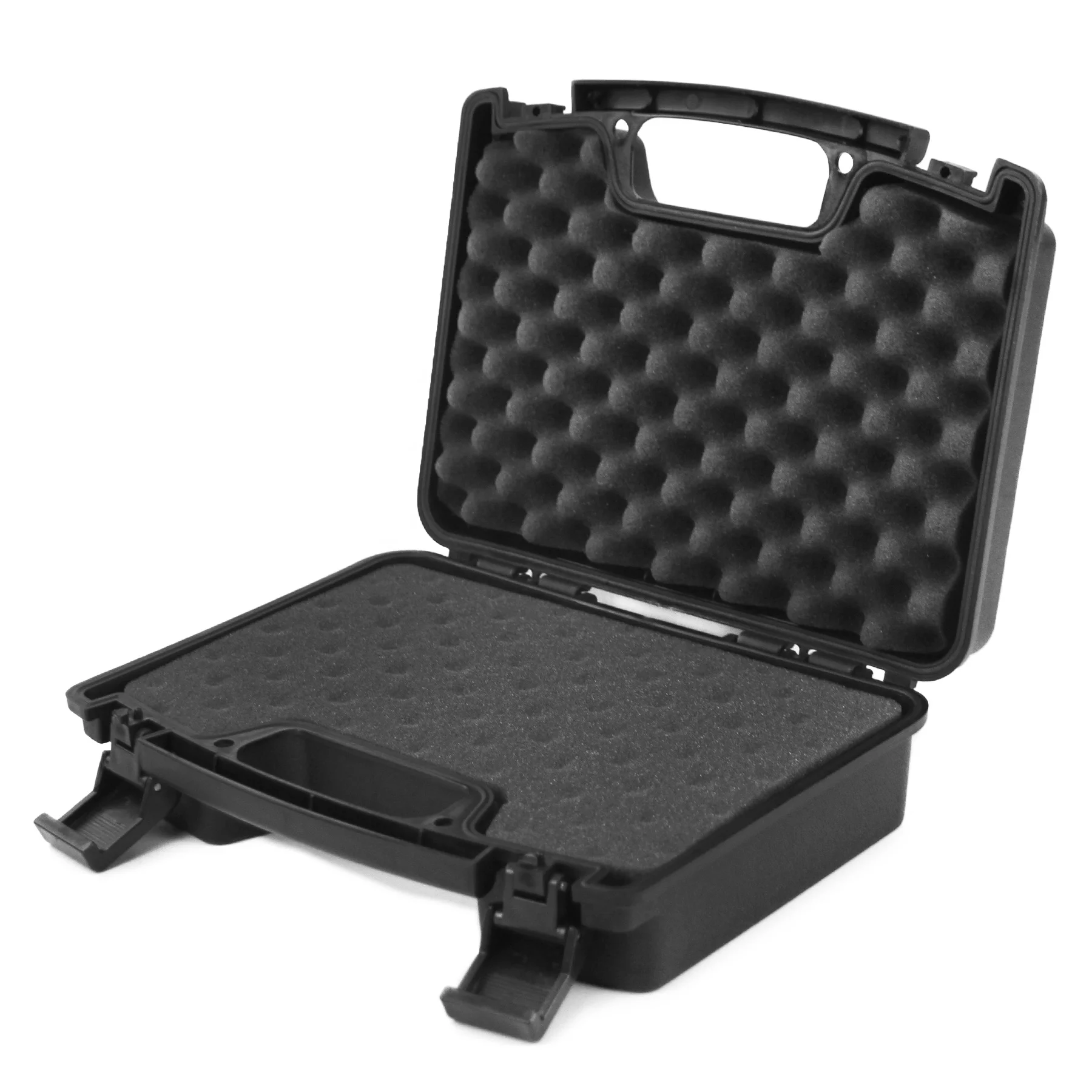 Light-weight PP Compact Gun Storage Case with Foam for Handguns Equipment Plastic Carrying Case Tool Box