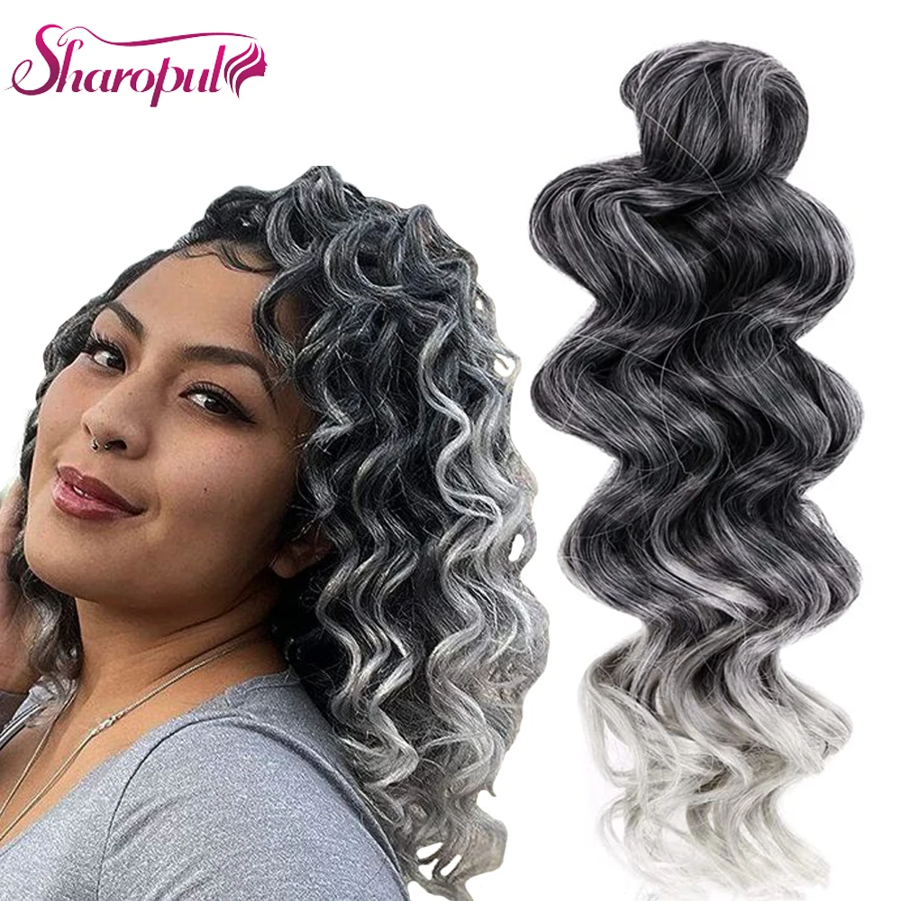 loose ocean wave curly crochet hair soft Deep Curly Twist Braids hair Extensions for white and black women