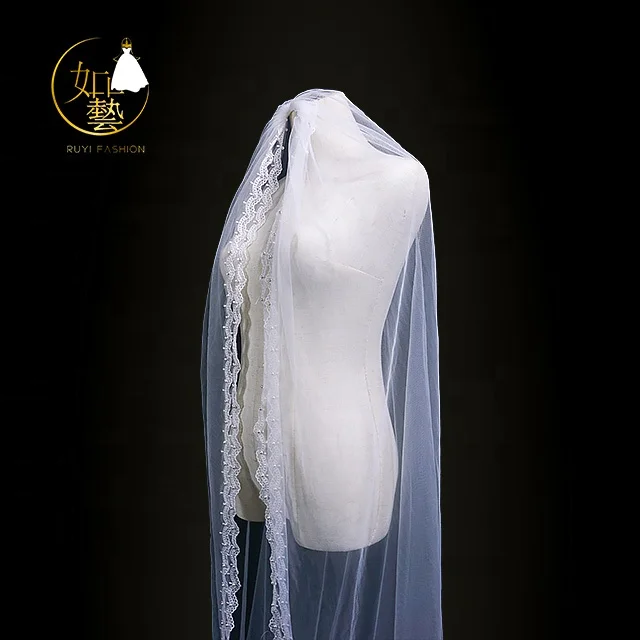 Cathedral Wedding veil Hot sell High Quality bridal veil Premium ivory Tulle veil