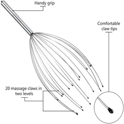 Dropshipping scalp cheap personalized handy fingers claw head massager