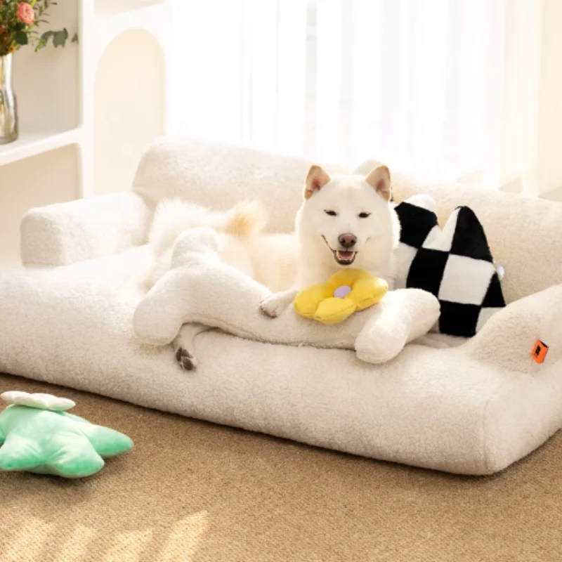 Luxury cat sofas dog nest can be customized for comfort and softness with removable and washable cat beds for dogs and cats