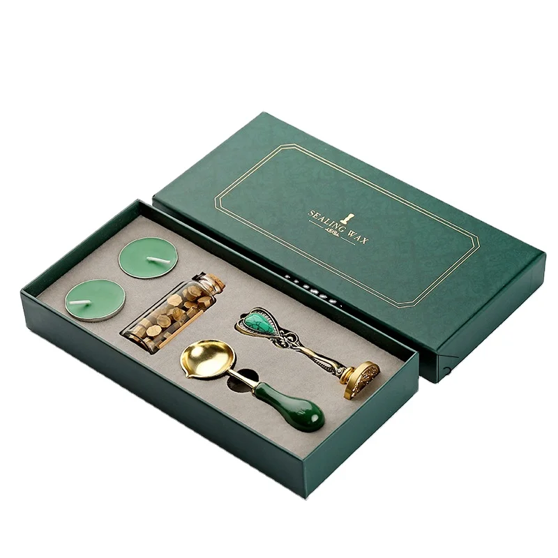 Wholesale Floral Custom Wax Seal Stamp Handle Set Sealing Wax Stick Mold Kit for Wedding Invitations