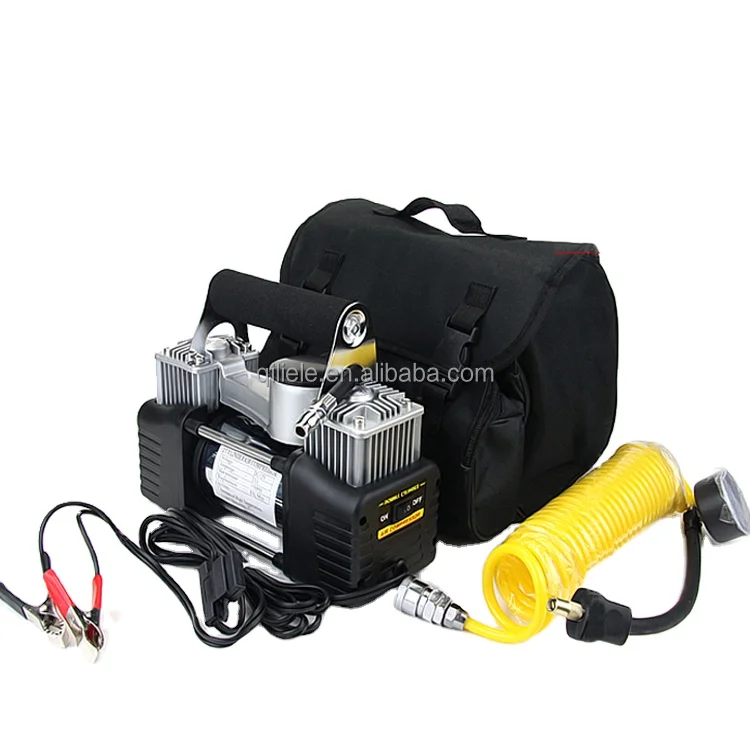 Metal double cylinders car air compressor