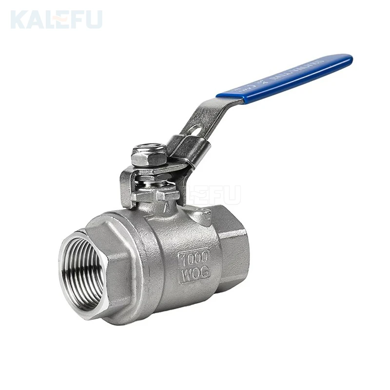 BSPP BSPT NPT 1000wog 1.6mpa 2PC Female Threaded Ss Floating Ball Valve with Lock Manual 304 316 Stainless Steel