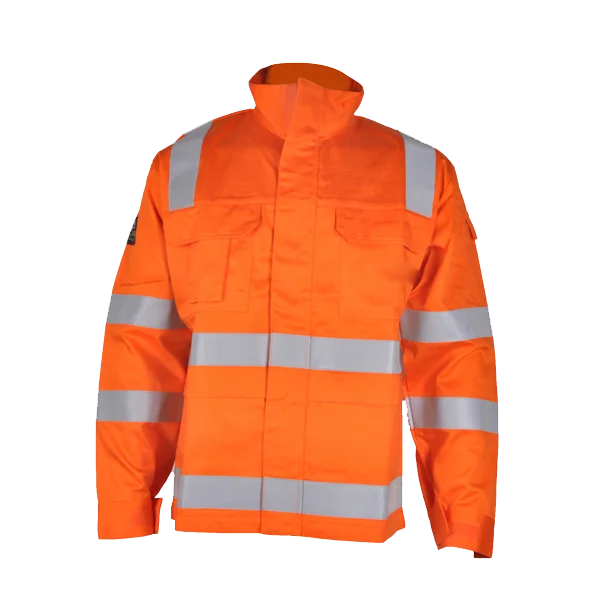 cotton anti static FR flame resistant winter 2 layer workwear jacket for offshore oil and gas