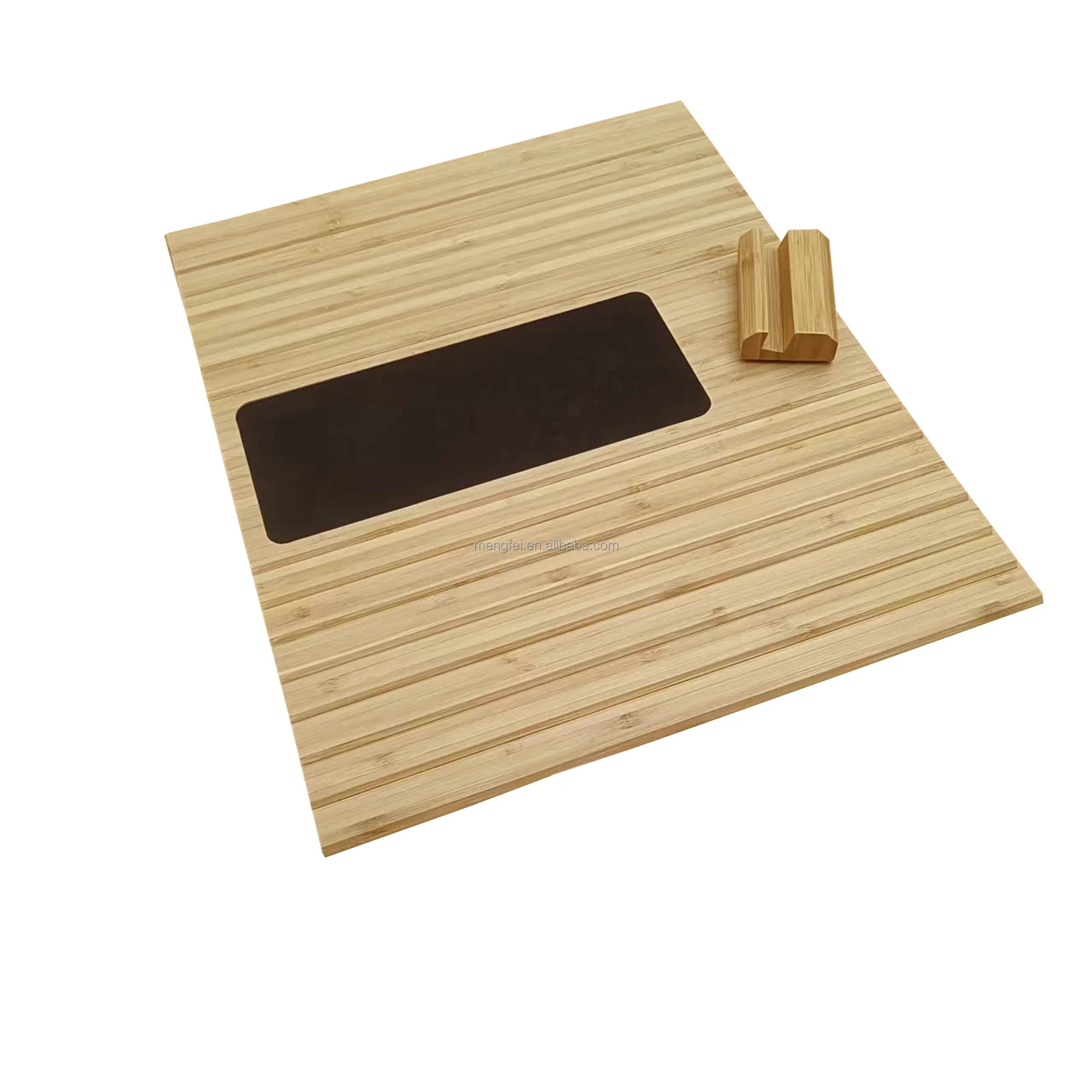 2024  bamboo couch cup holder tray with UV Coating