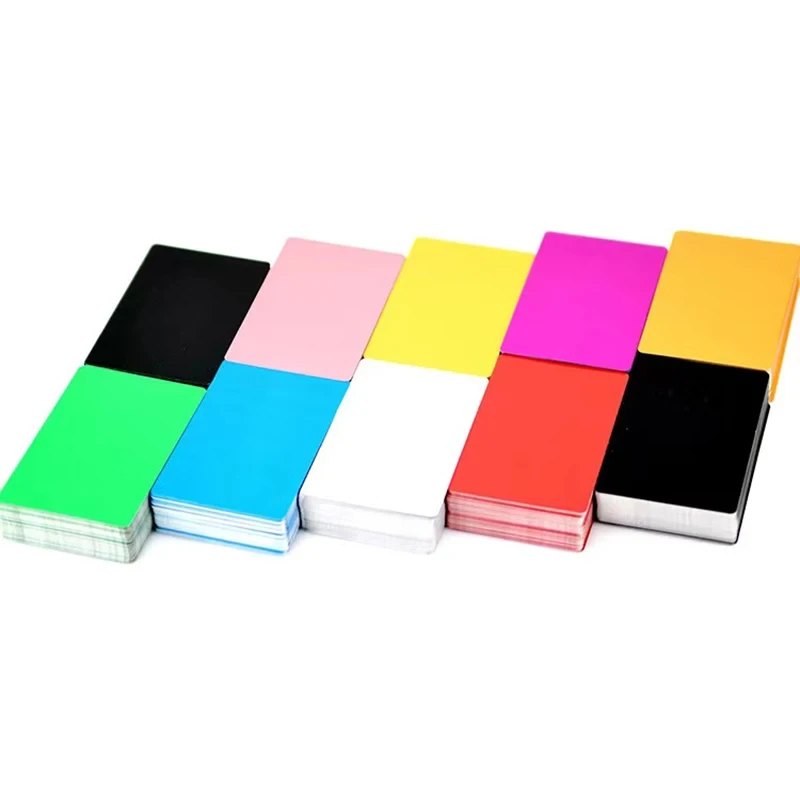 WD wholesale 0.45mm ultra-thin metal business credit card wallet Aluminum laser engraved blank metal business card