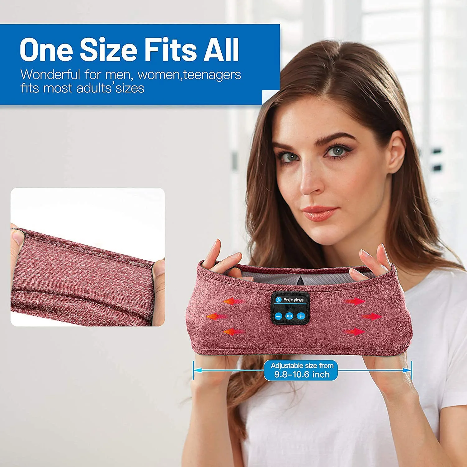 Ultra Thin HD Stereo Speakers Perfect Sleep Headphones Wireless Bluetooths Sports Headband Headphones for Sleeping