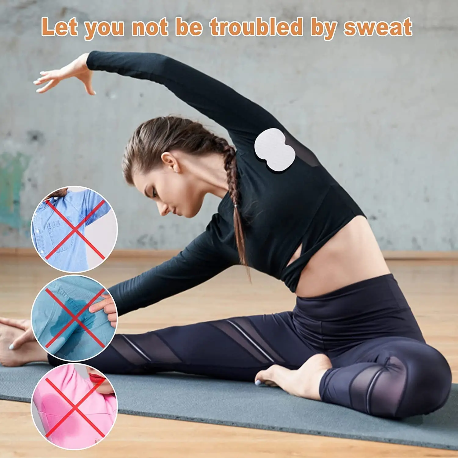 High Quality Disposable Armpit Sweat Absorbent Pad Breathable Cotton Anti Underarm Sweat Pads