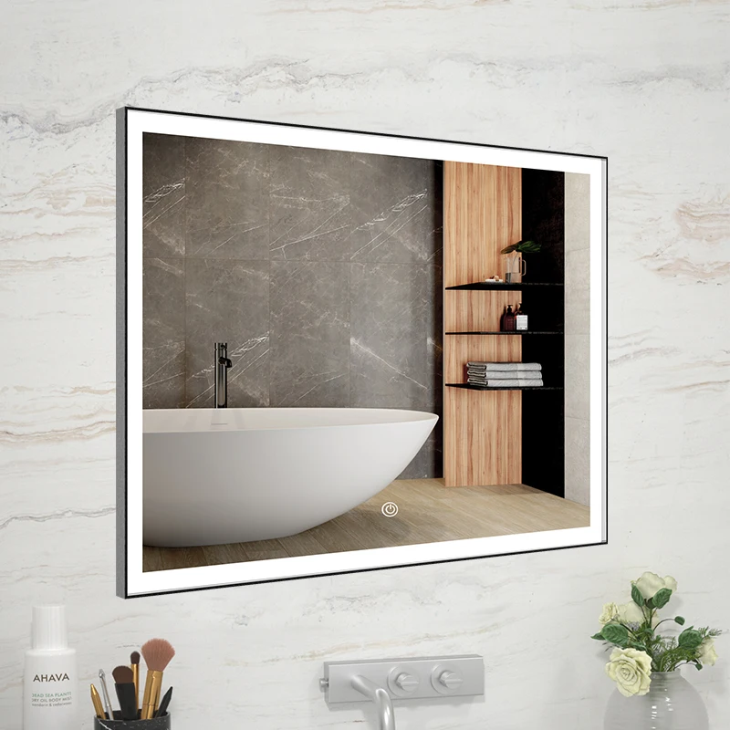 Лидер продаж настенное зеркало Сделано в Италии 106x70x8 см потертый светлый деревянный барокко прямоугольный Biscottini для дома
