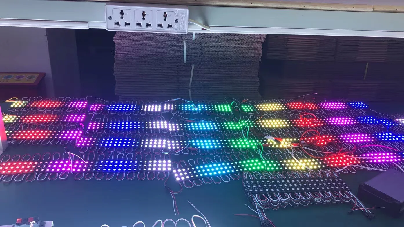 Addressable SMD 5050 12V 3Leds LED Module WS2811 1903 Pixels Programmable for Signage IP65 Injection Digital RGB Led Modules